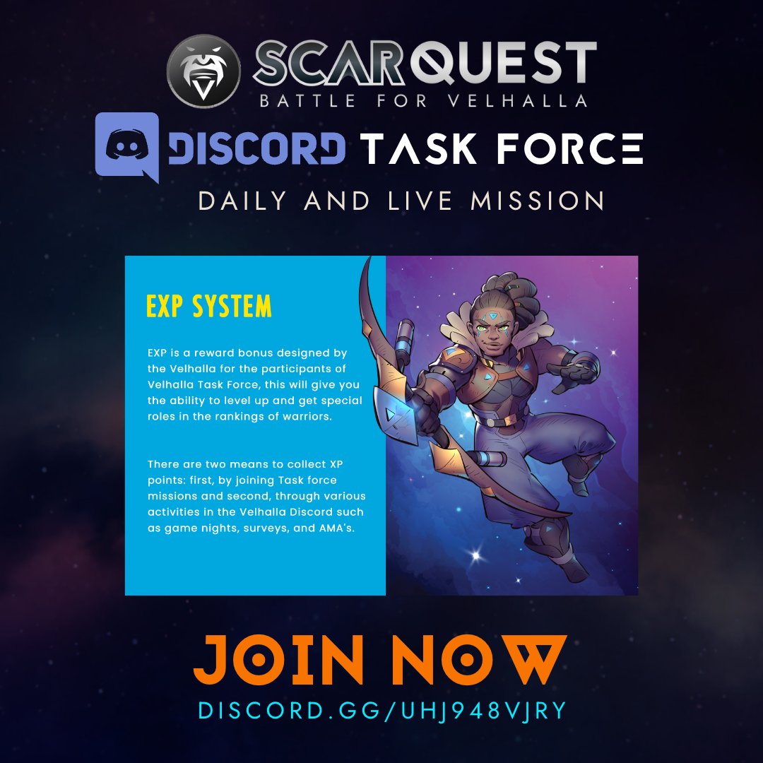 ScarQuest's tweet photo. What is EXP❓🤔
I got the answer below❗️
Are you ready to join the ranks of the ScarQuest Taskforce❓😉
We’ve got all the resources you need to make sure you know our missions inside and out.🎉
The time is now—come join us!🔥
#ScarQuestTaskforce #Jointhemission
#EXPSystem https://t.co/pyMWs4rxSd