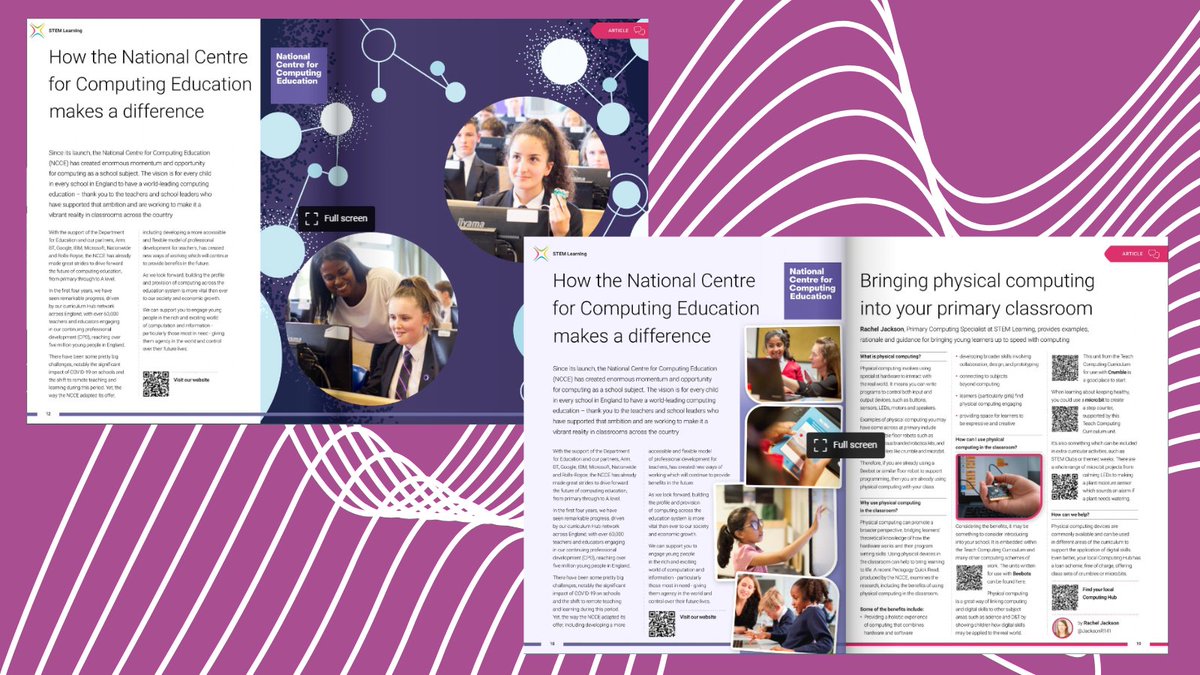 How do we make a difference? 🤩 Read the *BRAND NEW* @STEMLearningUK #STEMinsights magazine to find out how we support computing education in classrooms across England. Primary 👉 ncce.io/aNatw2 Secondary 👉 ncce.io/8Rb6rI