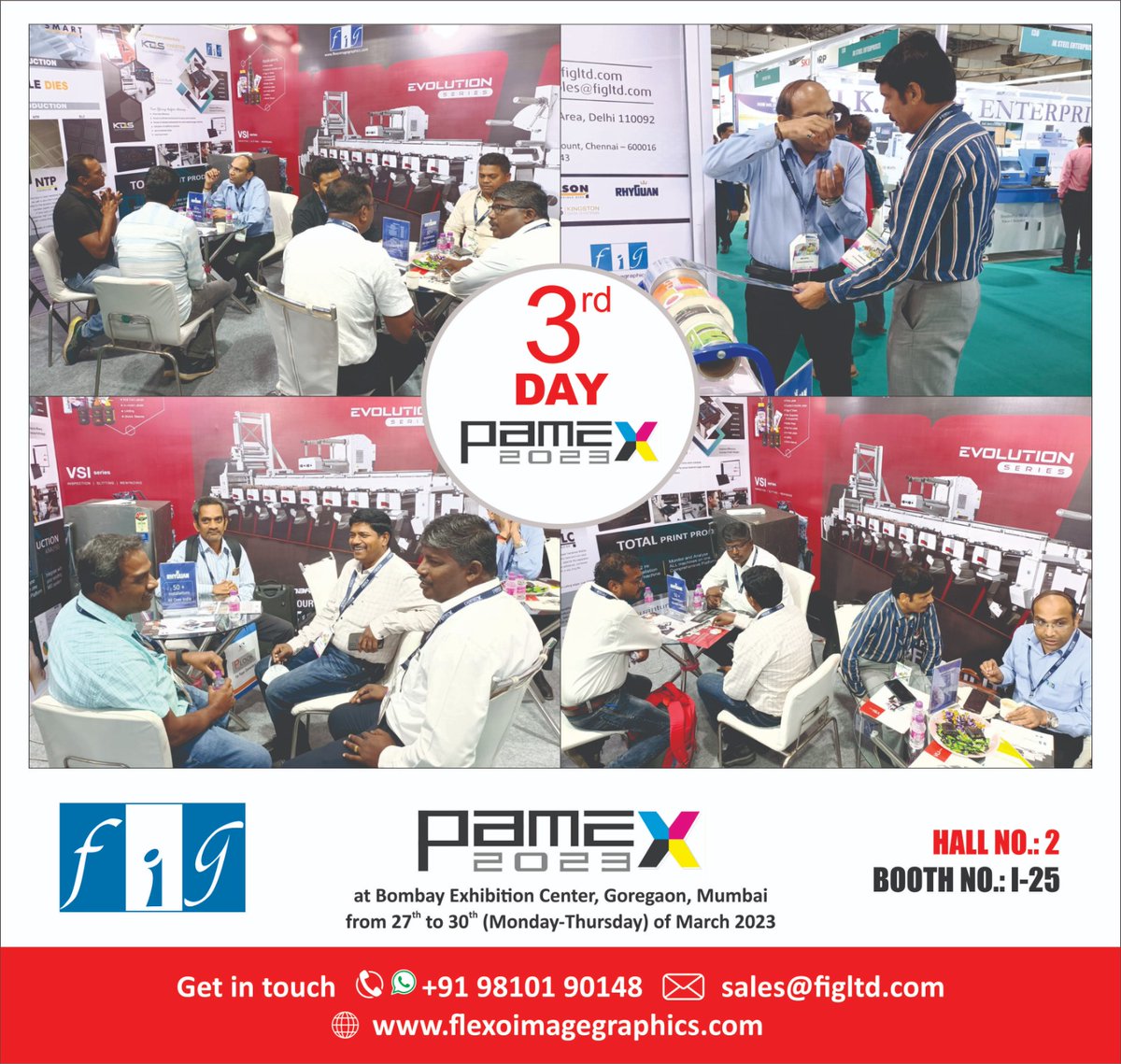 #Day3 in #Pamex2023 #Mumbai India. Kindly join us at Hall No. 2, Stall No. I 25