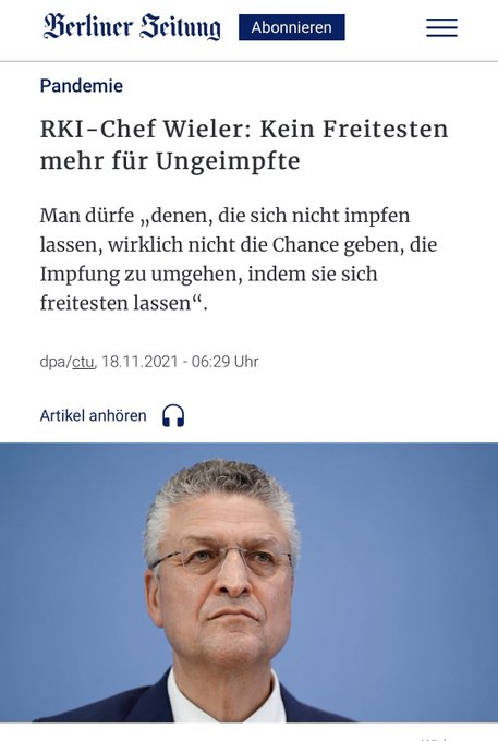 FrankfurtZack's tweet photo. @holmenkollin #DankeWieler, für das Ausplappern der wahren Begründung für 2G https://t.co/E9CZCaMmQS