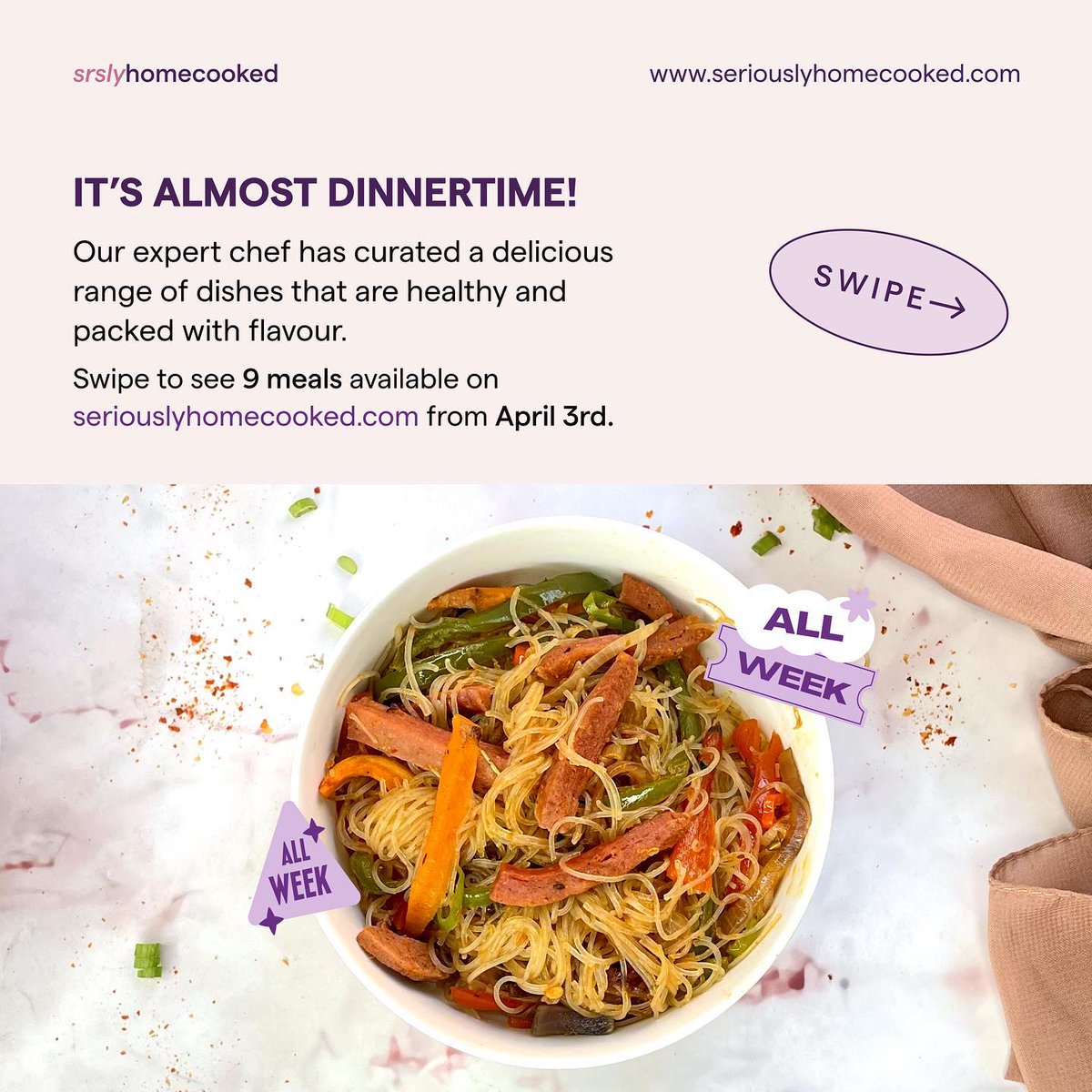 srslyhomecooked's tweet photo. Are you hungry yet? Because we are!

With our easy-to-follow recipes and perfectly portioned ingredients, you’ll be cooking up a storm in no time!

Follow us srslyhomecooked on social media to get updates on our official launch.

Visit https://t.co/ECP1NQD3ph to get 10% off you https://t.co/lKa4DDBYKH