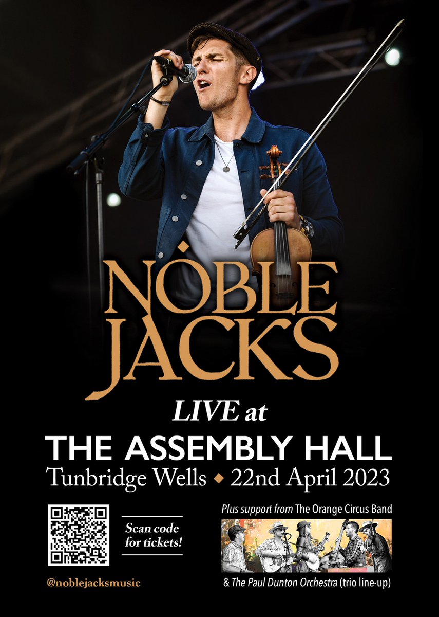 ahttw's tweet photo. Paul Dunton presents Noble Jacks live at the Assembly Hall on Saturday 22 April, supported by @TheOrangeCircus and Paul Dunton Orchestra. Hailed as the finest purveyors of folk influenced Americana. Stalls are standing https://t.co/4QQrVp4tWG at https://t.co/NFPWQQuERL https://t.co/Oan3VDCHN6