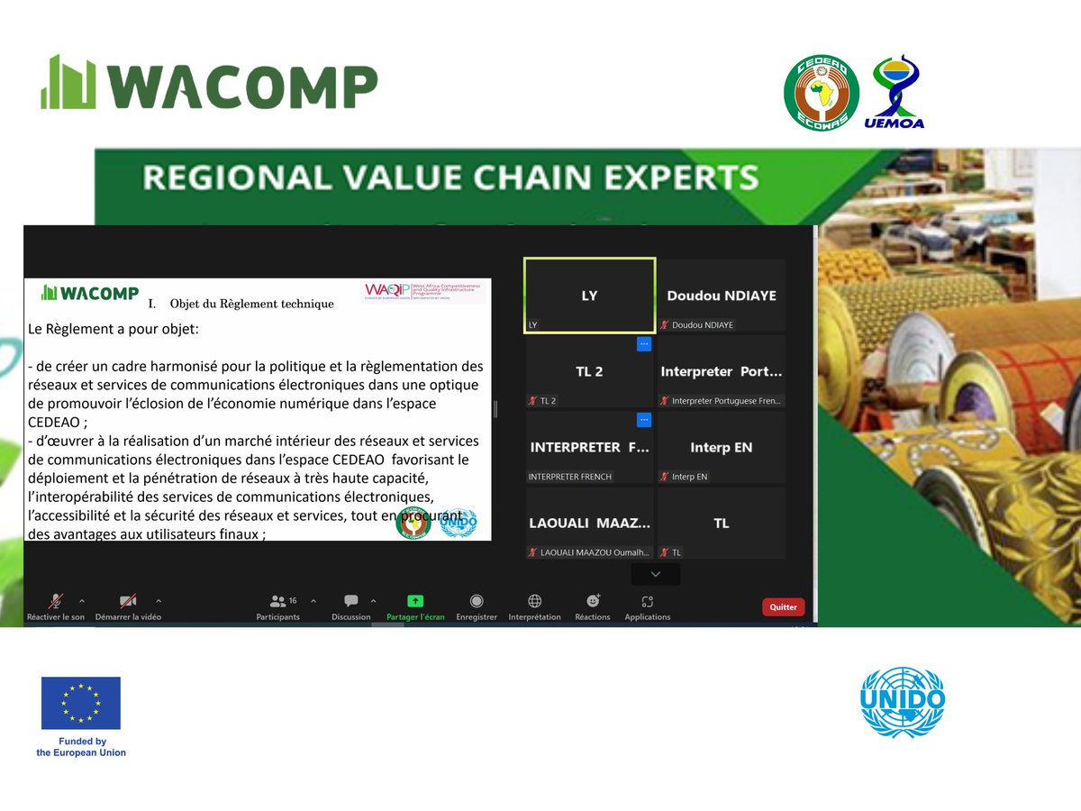 #ECOREG a lancé une Enquête publique relative aux projets de #règlement_techniques sur  4 CV (mangue, manioc &amp; dérivés, textile &amp; habillement et TIC)
ECOREG has launched a Public inquiry on the draft #technical_regulations on 4 VC 
linkedin.com/feed/update/ur…
DEADLINE: 20 APRIL 2023