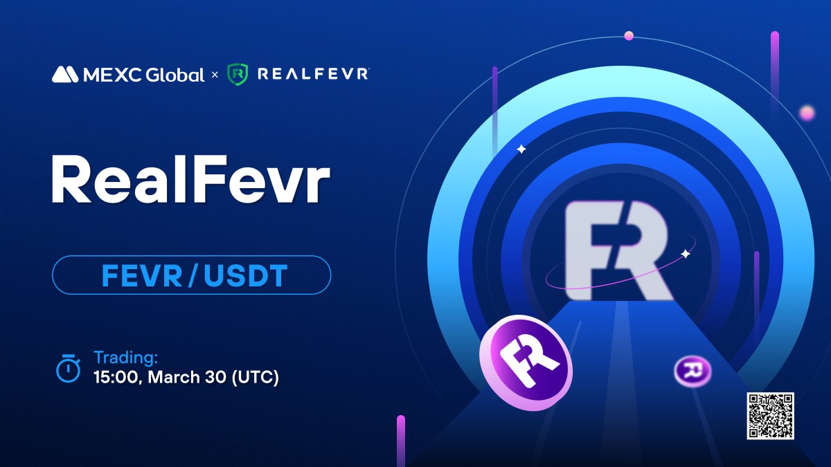 🚨#MEXC new listings alert! 📈 $FEVR/USDT will list as a spot trading pair on @MEXC_Global at 15:00 on Mar 30 (UTC). @realfevr is a #web3 gaming ecosystem built around licensed sports digital collectibles. Details: bit.ly/3TRJClG #RealFevr #MEXCGloal