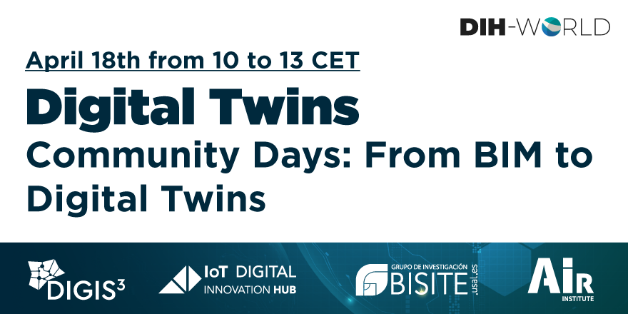 TheAirInstitute's tweet photo. 📌@AirInstitute and the IoT Digital Innovation Hub organise the #CommunityDays in the framework of the #DIHWorld project.
🗓️18 April 2023 10:00- 13:00 CET.
Register here ⏭️ https://t.co/IjmlYmP1mT https://t.co/s5XgNmJfxm