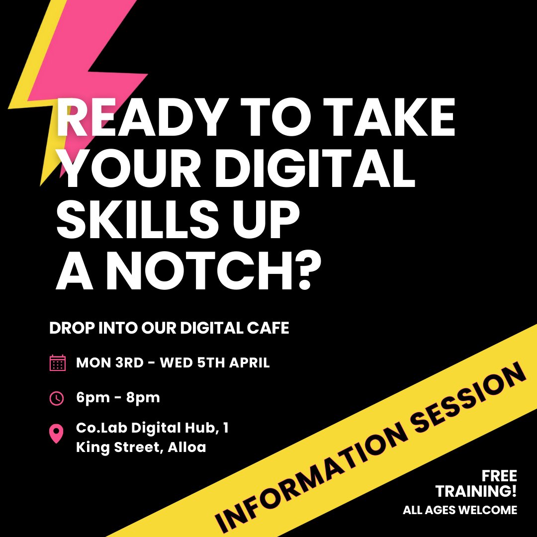 🚨 INFORMATION SESSION 🚨

🗓 Don't miss this opportunity to get answers to all your questions about our online learning platform before the digital drop-ins! 💻 Join us from Mon 3rd - Wed 5th April, 6 pm-8 pm at Co.Lab Digital Hub! 📍 

Check us out 👉 wearedigitize.com