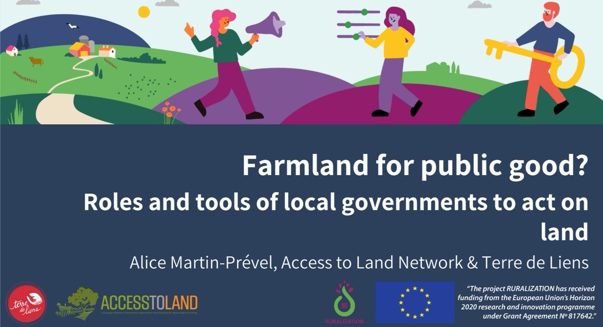 Our next Rural Voices seminar series taking place tomorrow (March 30th) will feature 
@AliceMartinPrvl from @Terredeliens & @A2Lnetwork
 who will speak about her work supporting the next generation gain access to farmland
Register here: nuigalway-ie.zoom.us/meeting/regist…
#OurRuralFuture