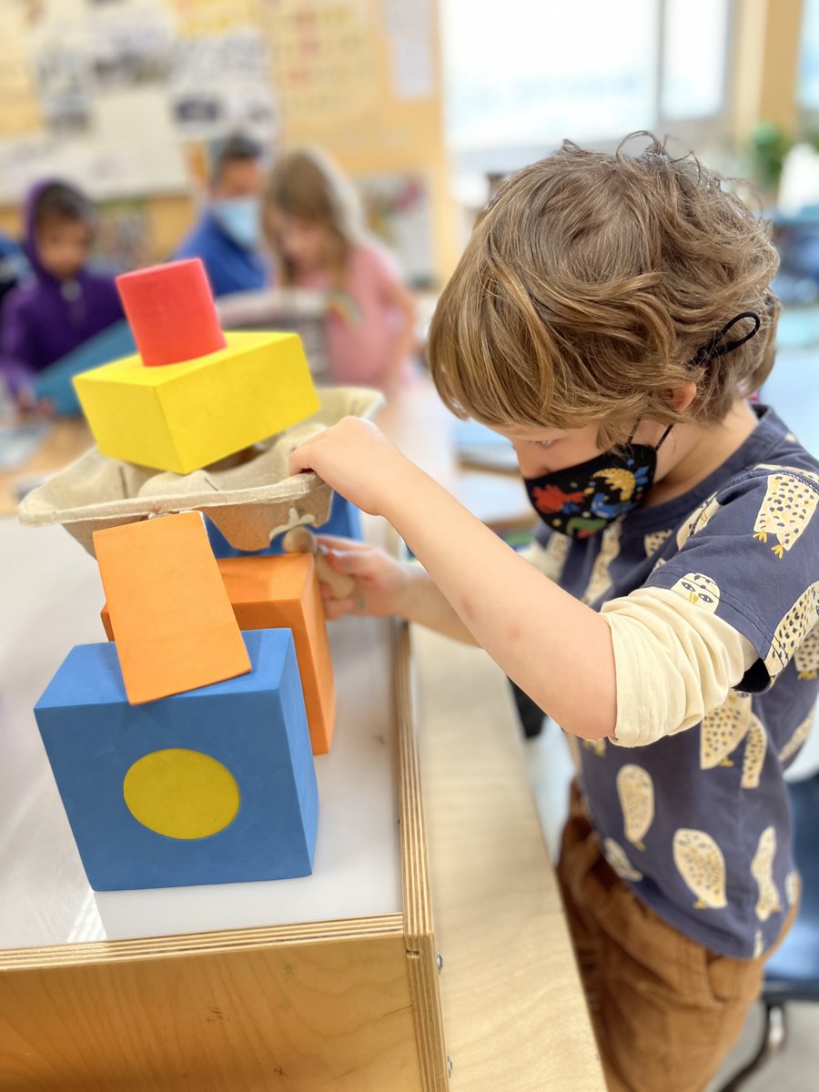 CFStweets's tweet image. Students in PreK-K are showing the head of school, David Tierney, their building inspired by Zaha Hadid. She's just one of many "People of Inspiration" students have learned about this year. 
#CFSPreKK #projectbasedlearning #quakereducation #peopleofinsperation #ZahaHadid