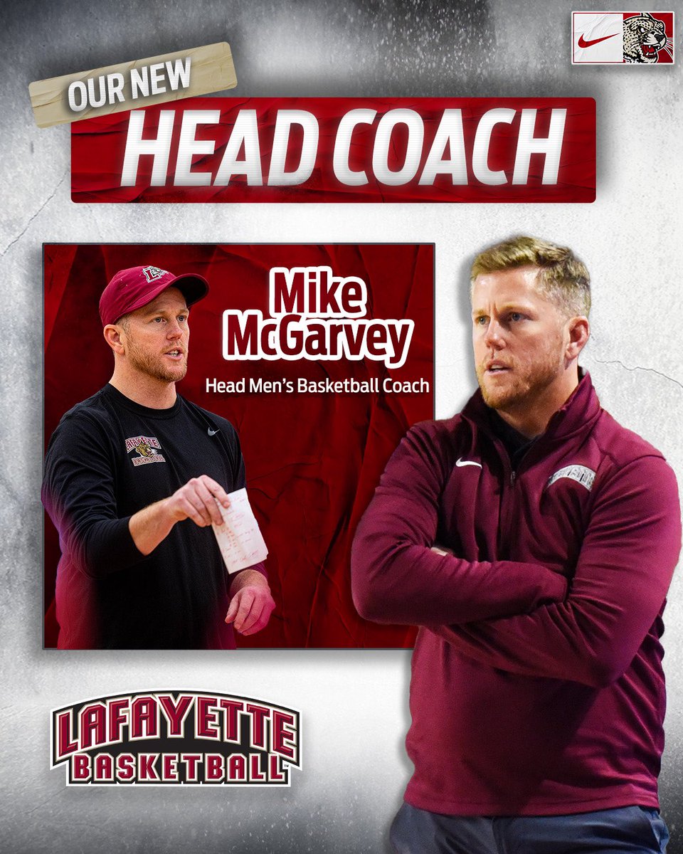 GoLeopards's tweet image. Fresh off a Patriot League Tournament championship game appearance, @MikeMcGarvey_ Takes the Reins of @LafayetteMBB 

gopards.co/McGarvey_LCMBB
