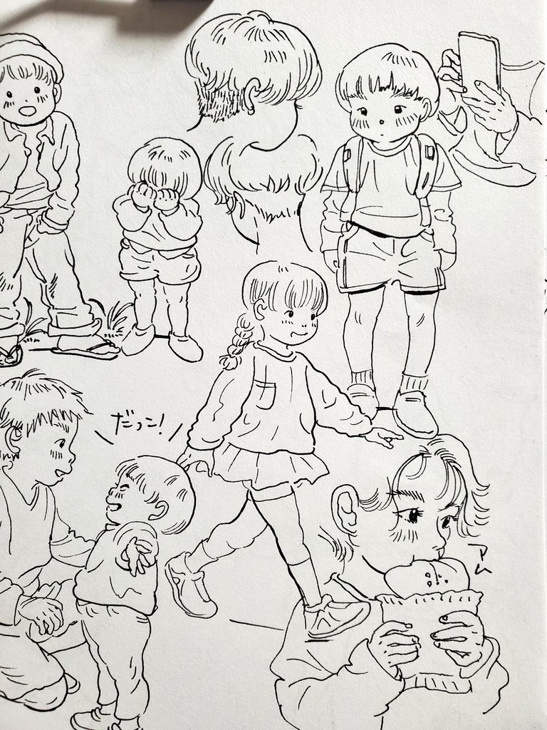 ゆるゆると筆ペンらくがき 