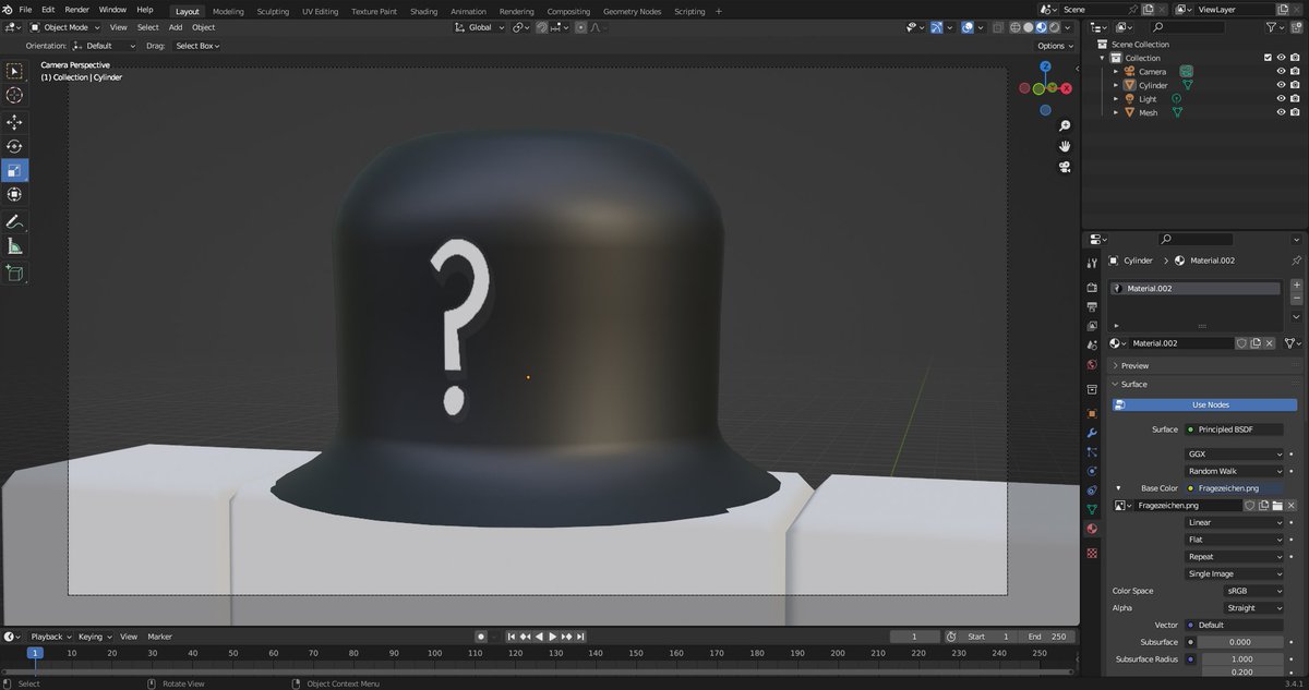 completelyX100's tweet photo. Questioning Hat #Blender #Questioning #Questionmark #3D #UGC #Hat #Roblox #Model #Headaccessory #Avatar #Avatarshop #Catalog #Item #Gamedev #goviral https://t.co/GaBeoHF3DK