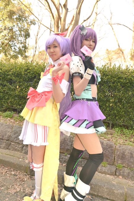 【⠀コスプレ  】プリパラ／真中らぁら＆東堂シオンらぁら→マチカシオン→あさくまさん💜💜💜photo📸→チネリストさん 