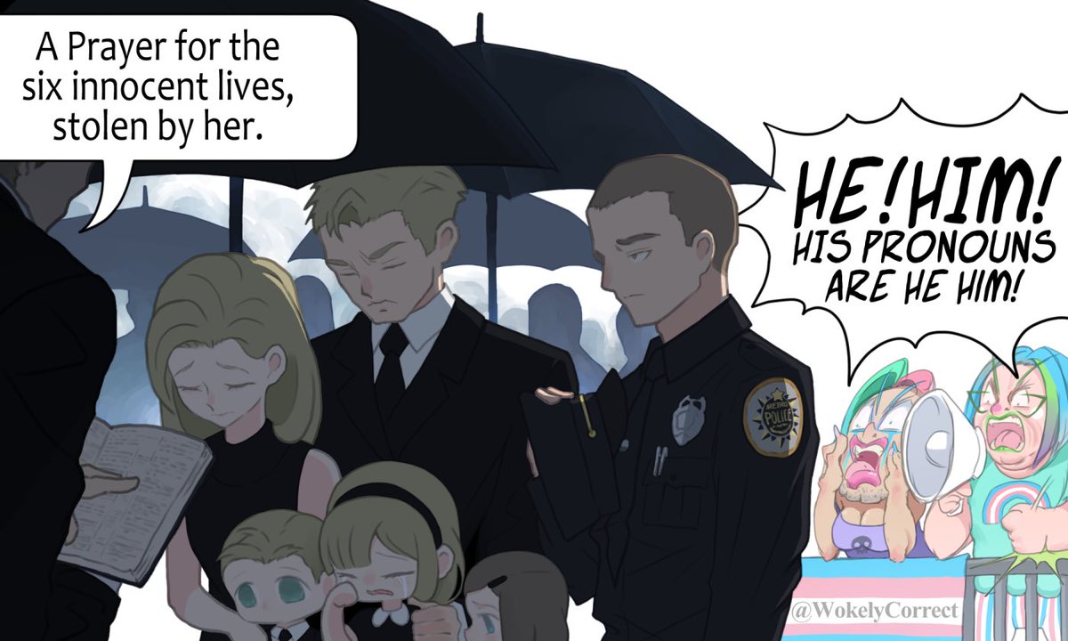 Leftist priorities.
✍️: <a href="/WokelyCorrect/">WokelyCorrect Comics</a>