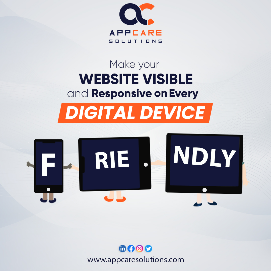 appcaresolutio's tweet photo. A website is a pillar of Its business .
With Appcare, let's make your website accessible and flexible on all devices. When your website is responsive, your chances of Return of investment and sales get higher.
#Appcare #appcaresolution #website #webdevlopment #visibility #digitalmarketing #onlinemarketing #socialmedia #marketingagency #branding