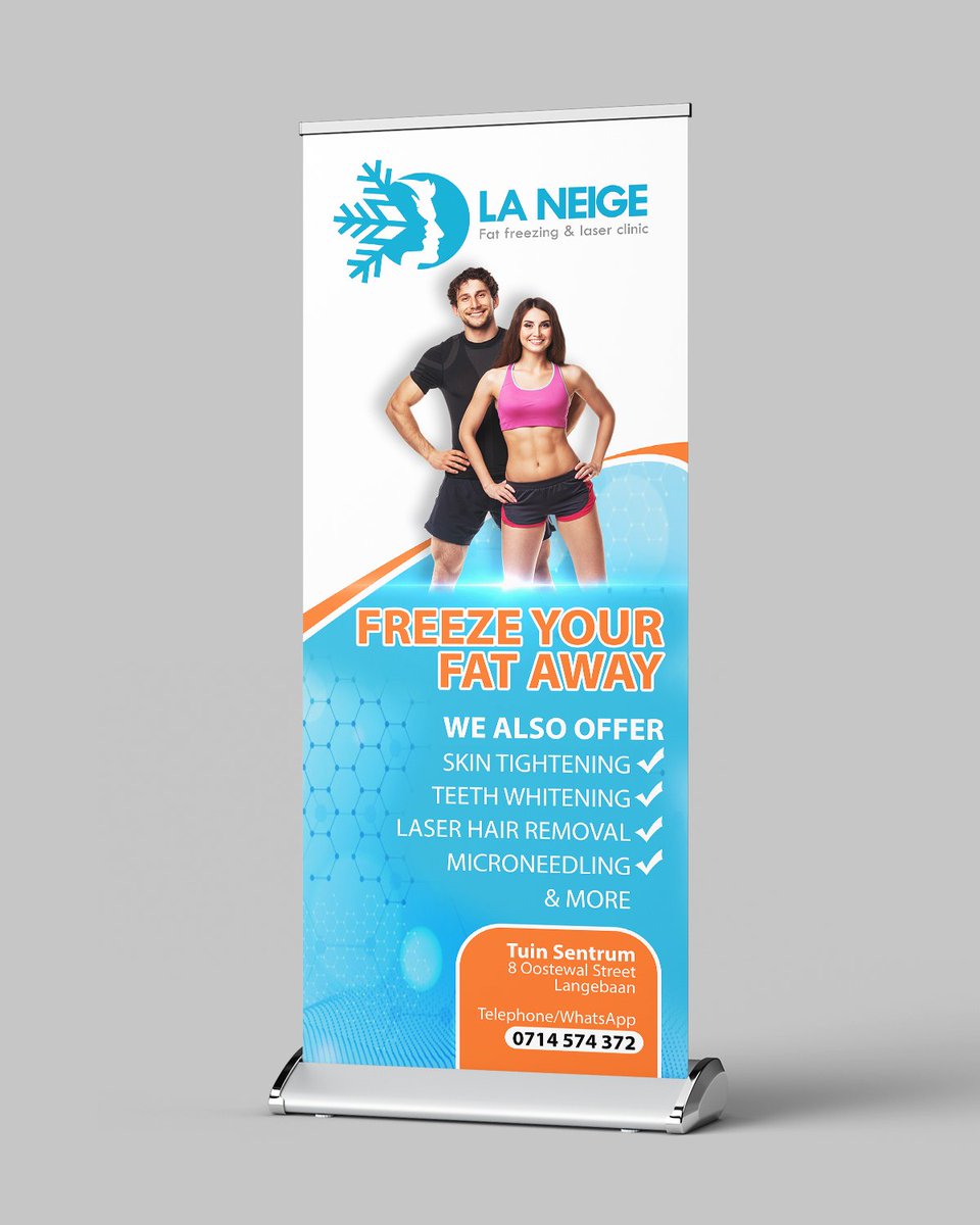 hi_designs263's tweet photo. We Design Exquisite Banners!
La Neige Pullup Banner Design
#banner #bannerdesign #banners #pullupbanner #advertising #branding #brandingdesign #graphicdesign #graphicdesigncentral #graphicdesigners #flyerdigital #logodesigner #logomaker #logodesigns #marketing #marketingdigital https://t.co/UU0CTpO4T6
