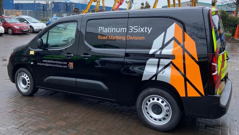 Signsandimaging's tweet photo. Another van wrapped up for the guys at Platinum 3Sixty.
Printed onto reflective for them to be seen easily when they work nights.

If you need road marking carried out these are the guys to call !!!

#reflectivesigns #fleetgraphics #vansignage #roadmarking #platinum3sixty https://t.co/5hpfp9iZUR