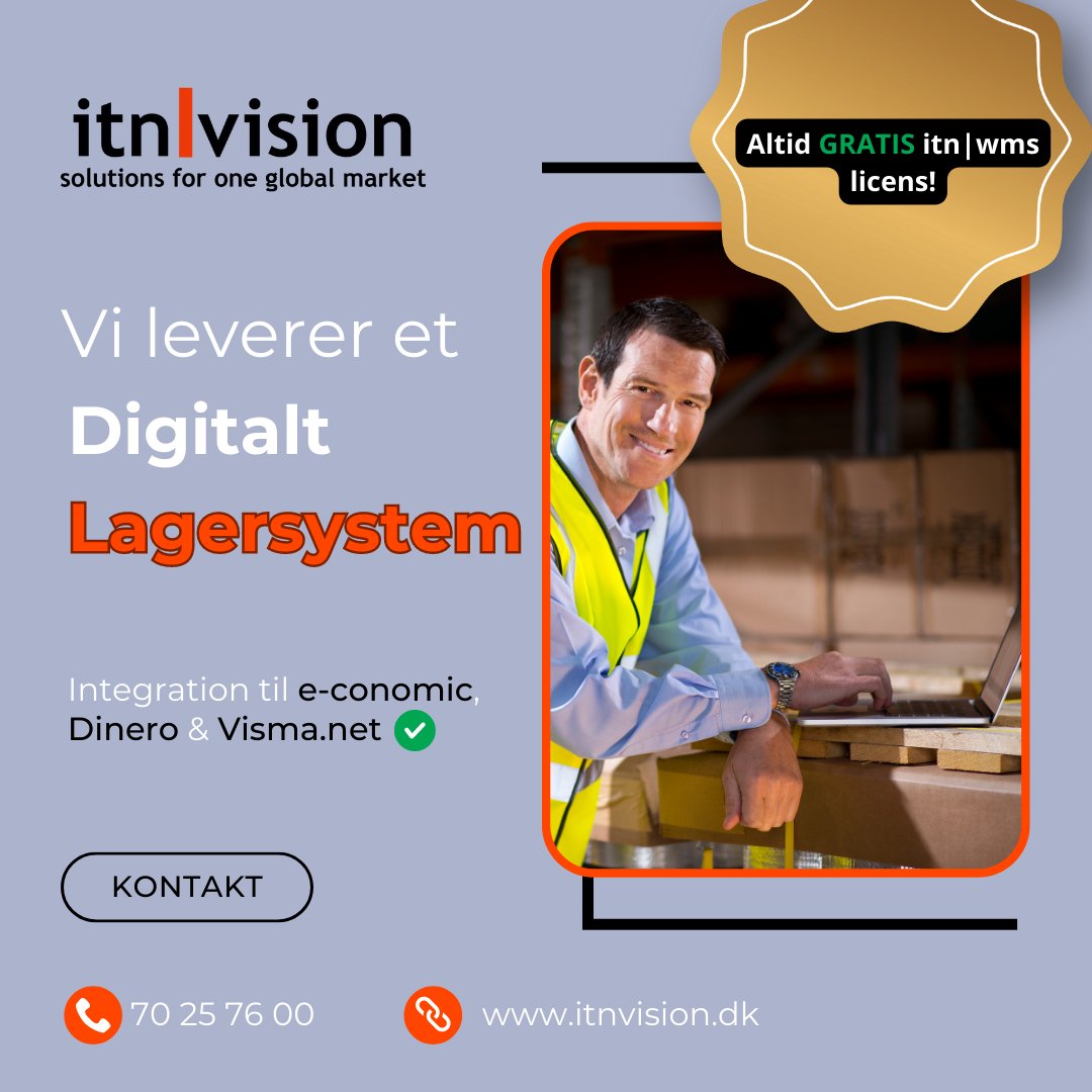 itnSalg's tweet image. ✅ Bedre overblik og struktur på lagret
✅ Styring af varianter, serienummer, batch og sidste salgsdato
✅ Spar tid og undgå manuelle fejl
✅ Kompatibel med alle brancher
✅ Integration til e-conomic, Dinero og Visma. net 

#WMS #CloudERP #Digitalisering #Lagerstyring #ERP