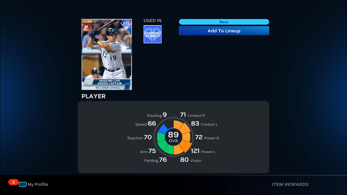 MattJBenoit_'s tweet photo. Had to get @mikelowell25 unlocked & put him on the squad. Can’t wait to see what this card can do mi hermano @YeYo_Gam1nG! #FarmboyGaming #MLBTheShow23 https://t.co/JUrZfBwnzM