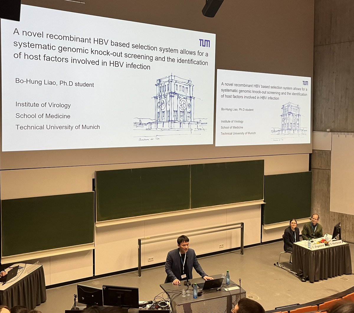 ProtzerLab's tweet photo. Congratulations to  Bo-Hung Liao for this outstanding talk! Keep following us for more interesting research news!  🎉 @cobear45 #cureHBV #GfV2023 https://t.co/xNNFEVHwvm