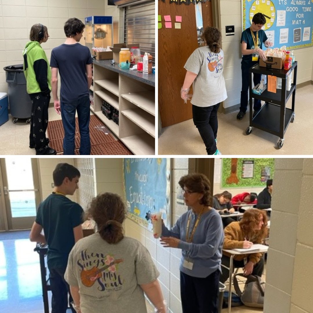 Some of our students make and serve fresh popcorn to our staff members every Friday. Students complete assigned jobs such as popcorn prep, delivery and cashier in order to learn and practice real world skills. #TheHill