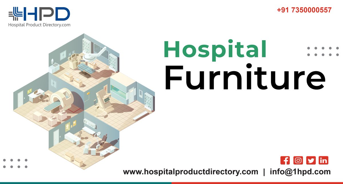 AkshataW2's tweet photo. Get Hospital Furniture Suppliers, Dealers, &amp; Manufacturers contact details from Hospital Product Directory.

visit: https://t.co/lmSLJUzYJc

#hospitalfurniture
#hospitalbed
#medicalsuppliers
#hospitalproductdirectory https://t.co/gikcVYhPAT