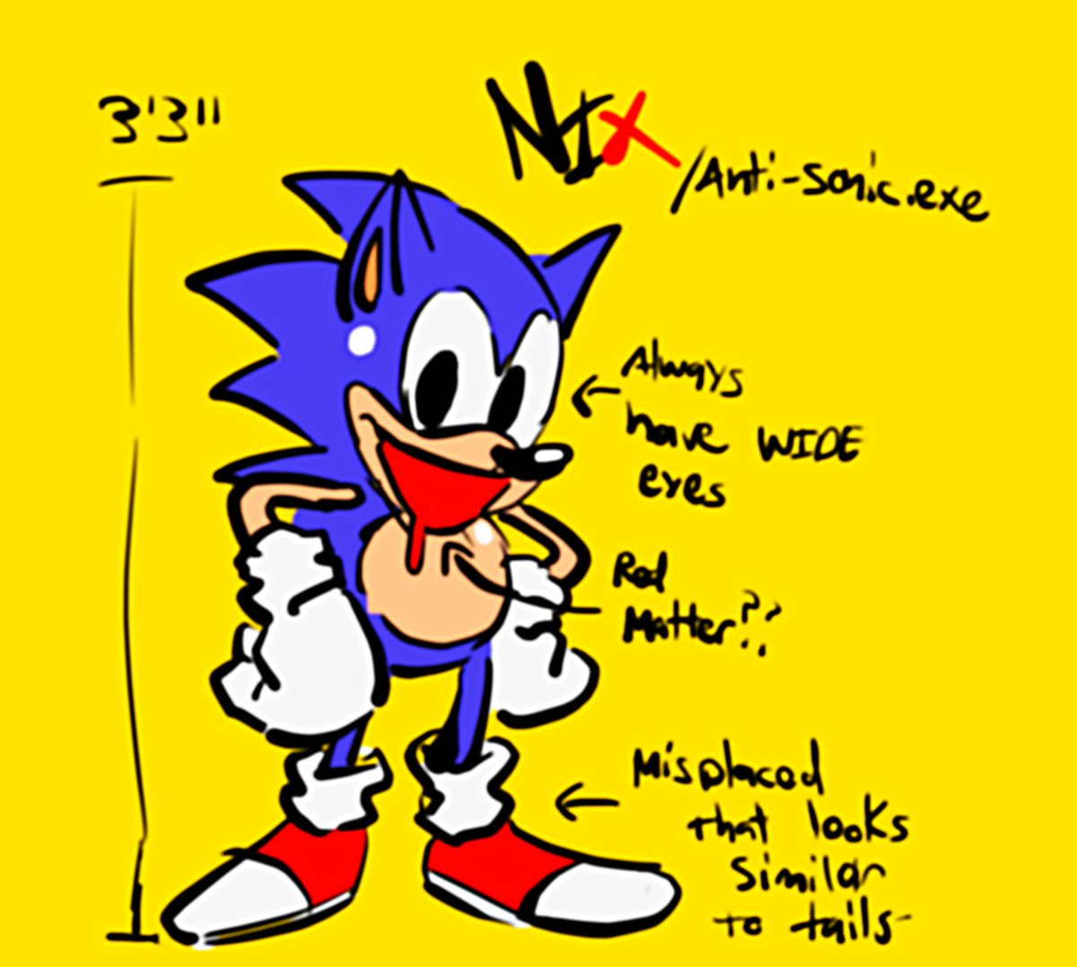 SwappyBlue🏎 Icon Commissions ON HOLD! 4/10 on X: More SegaSonik Hero/Anti- Sonic.exe concepts showing off Nix's version of Hill. The world of Nix is  like dreamcore-based, as I think fits the idea of