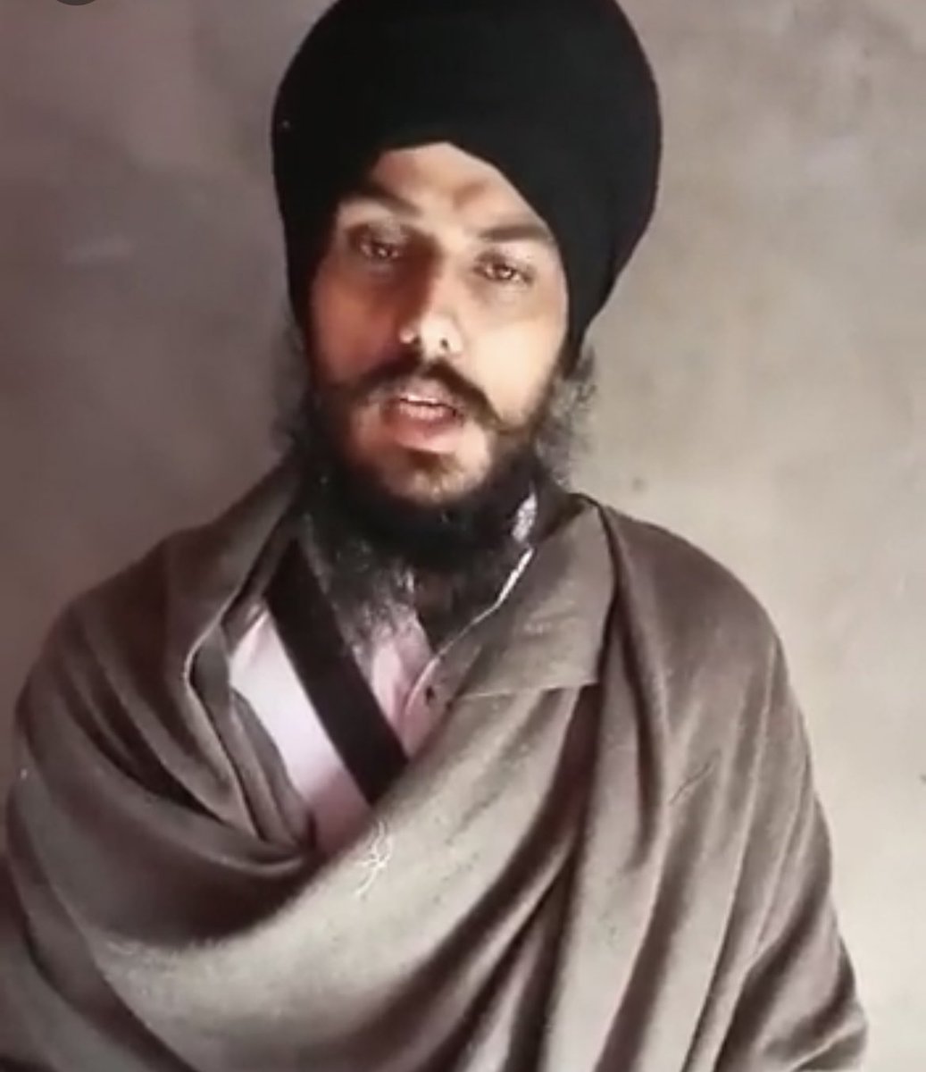 Rattan1990's tweet photo. Amritpal Singh's first video has come out after 18march #AmritpalSingh https://t.co/pFaX3ISRUu