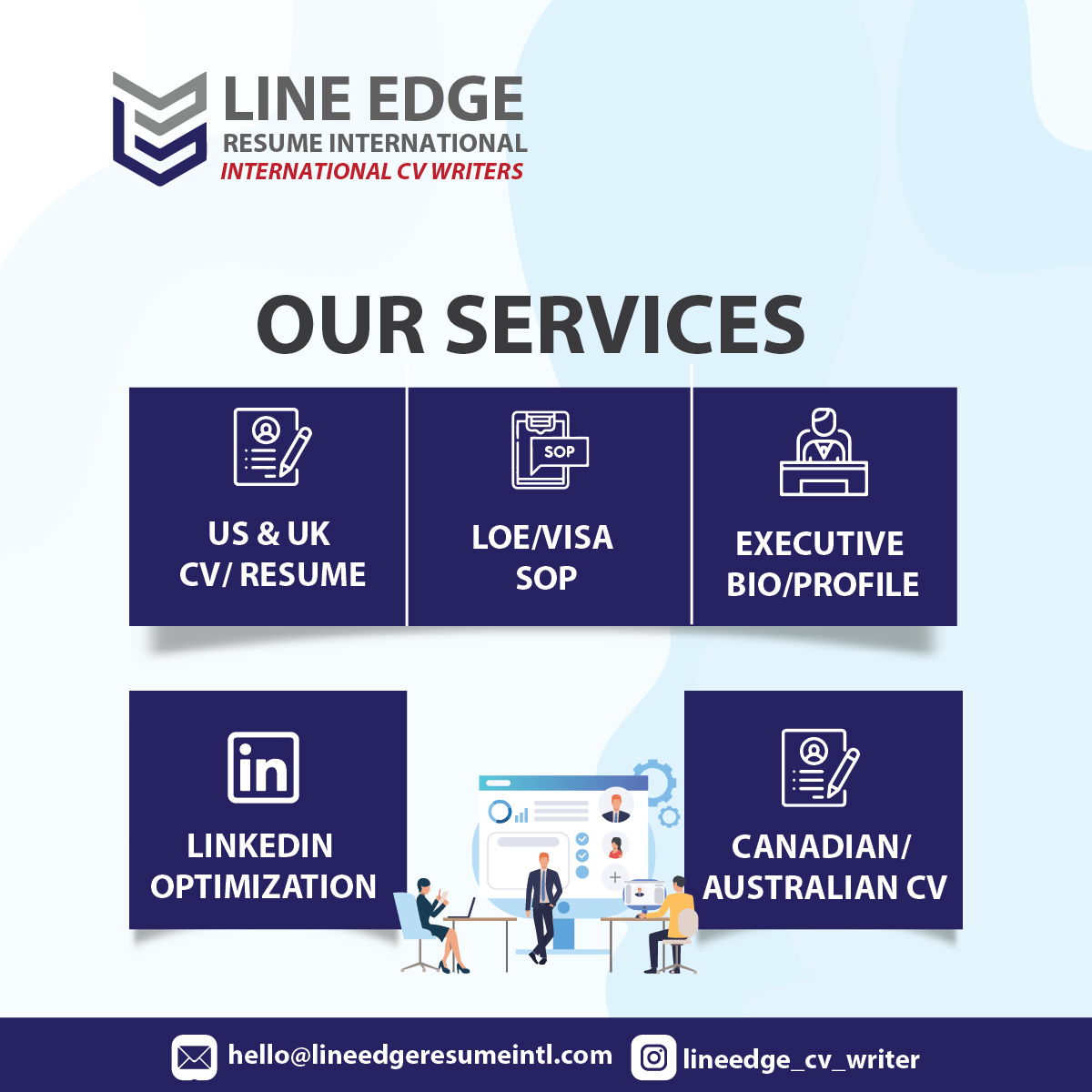 lineedge_cv_w's tweet image. Are you interested in working remotely in the US, UK, AU, or others?
Line Edge is a registered international CV/Resume company with a proven track record that has drafted over 300 projects and optimized over 100 LinkedIn profiles for clients.
#Workaboard #Service #CV #remotejob
