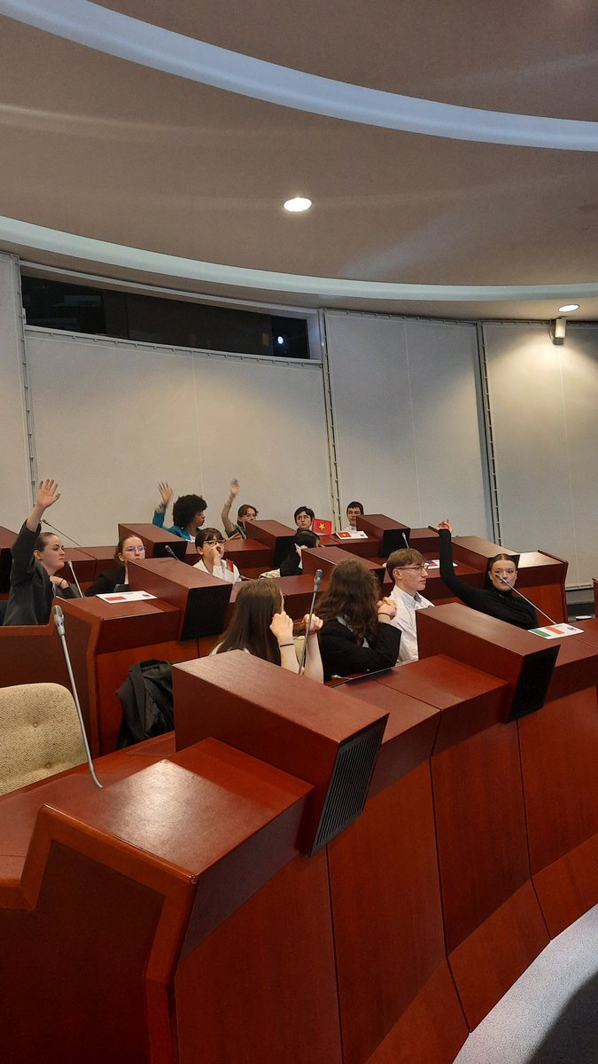 edd_acrennes's tweet image. #EDD 
👩🏼‍🎓👨🏽‍🎓🇺🇳
Développer l&apos;art du discours, l&apos;éloquence et l&apos;argumentation, des compétences au coeur des simulations de négociations onusiennes. #OBJECTIFODD @acrennes 
Se préparer au Grand oral par une mise en situation concrète 🌎🕊 #ODD16 #ODD10