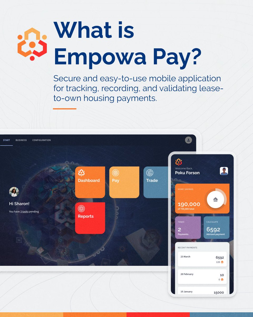 empowa_io's tweet photo. Empowa Pay 🤳🏘️

This application will be the tenant and housing developer facing interface of the Empowa platform. It will enable tracking and monitoring the health of leases, projects and developers. 🧮📊💸 https://t.co/jBXVVAOaPo