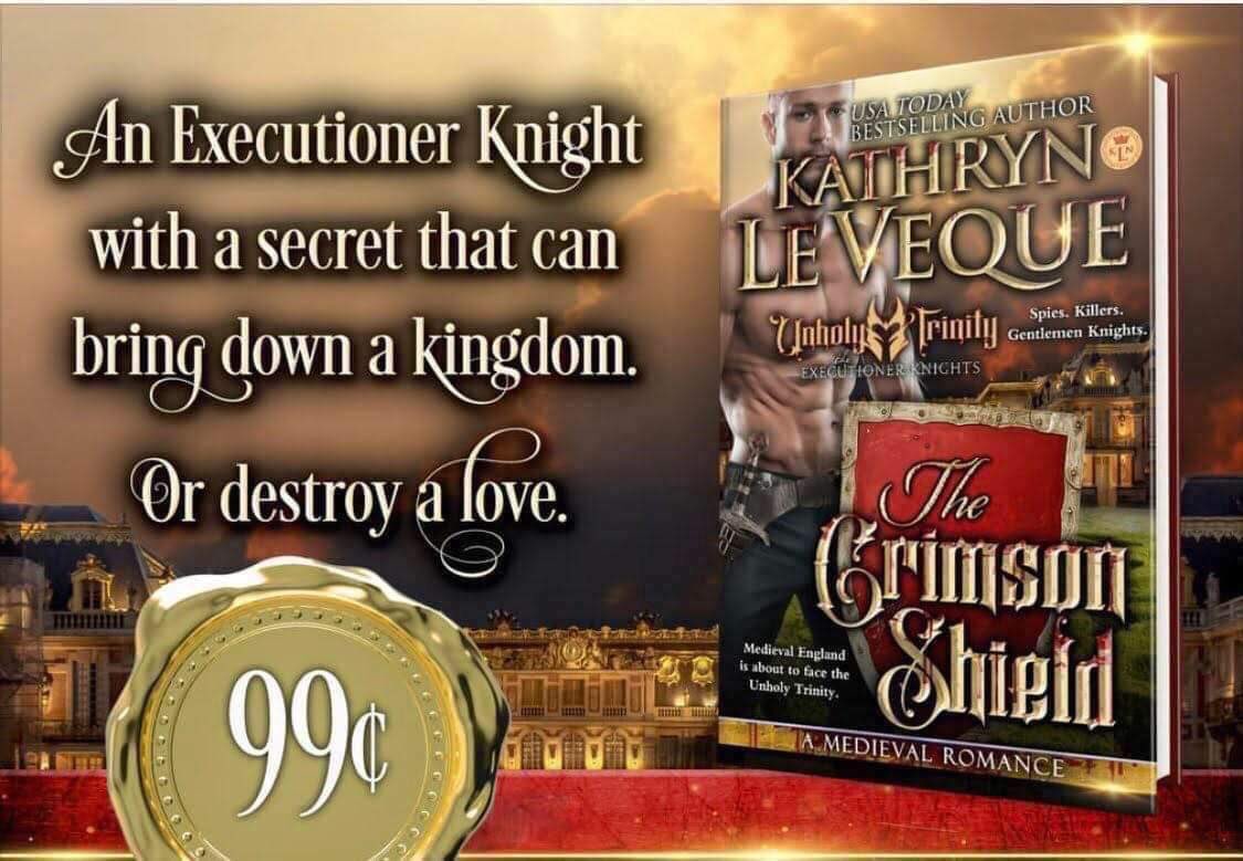 **New Preorder Release** The Crimson Shield: A Medieval Romance (The Executioner Knights Book 14) by Kathryn Le Veque 

Amazon: amazon.com/dp/B0BV111SBV

#kathrynleveque #preorder #executionerknight #99cents #medieval #medievalromance
