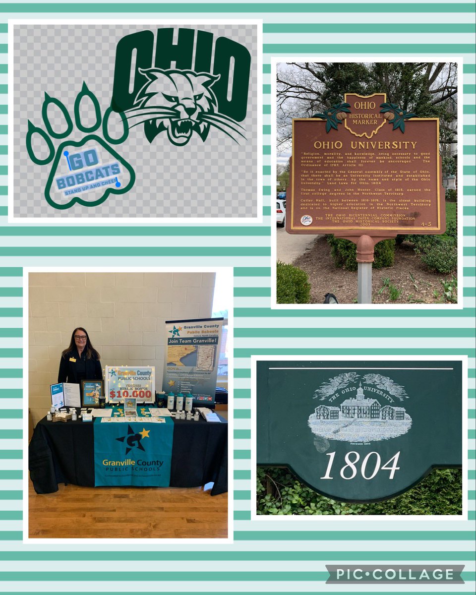 Recruiting  <a href="/ohiou/">Ohio University</a> <a href="/OhioBobcats/">Ohio Bobcats</a> Bobcats to visit Granville County Public Schools during the Open Networking at the Education Career Fair! Come learn about opportunities, our sign on bonus up to $10,000 &amp; set up an on-site interview. <a href="/GCPSchools/">Granville Co Schools</a> #otm #recruitinggcps