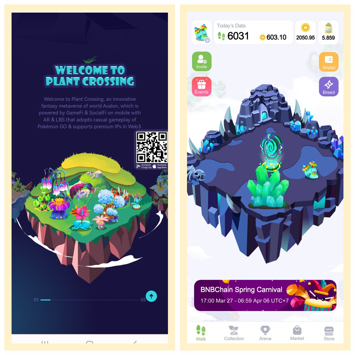 Silahkan dicoba puan dan tuan. Nyari coin dari hitungan langkah, mirip2 sweatcoin. Tapi bisa beli NFT, breeding, battle in game.

plant-crossing.com Download Plant Crossing dan masukkan code: 974308FB

#cryptocurrency #NFT #Playtoearn #CryptoGaming #PlantCrossing #game