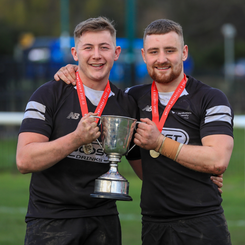 ThunderRugby's tweet photo. 📝 A week on from their fifth consecutive BUCS final win, we take a look at @NorthumbriaRL's tense victory over Leeds Beckett.

⚡ The final saw a number of our First Team and Reserves' players involved!

#ThunderArmy // #TrueNorth