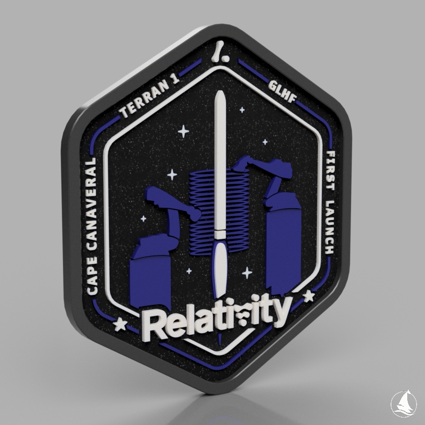 As a small project, my 3D-interpretation of the @relativityspace and @thetimellis Terran 1 Mission Patch.🤯🚀🥰
..
What do you think? Should I 3d-print it?👀
Would make sense.🤔
..
How it's made:
instagram.com/explore/tags/3…
..
#teamspace #relativity #spaceflight #patch #schiffer_soft