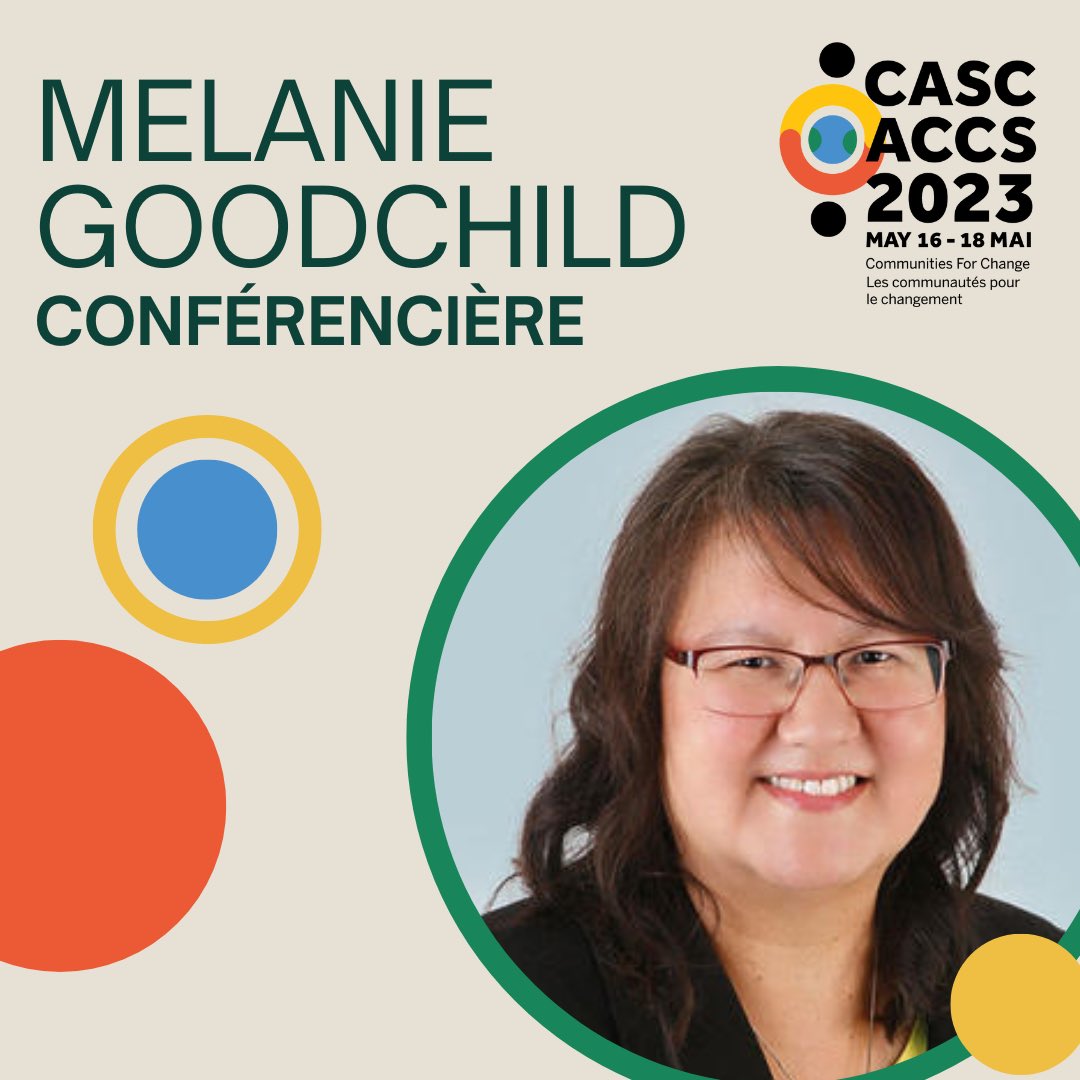 We are thrilled to announce that this year’s keynote address will be delivered by Melanie Goodchild, moose clan, an Anishinaabekwe (Ojibway woman) from Biigtigong Nishnaabeg First Nation and Ketegaunseebee (Garden River) First Nation.