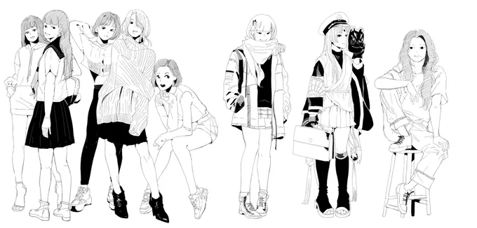 10分クロッキーでもそれなりに描けるな…5分だと難しそう🤔 