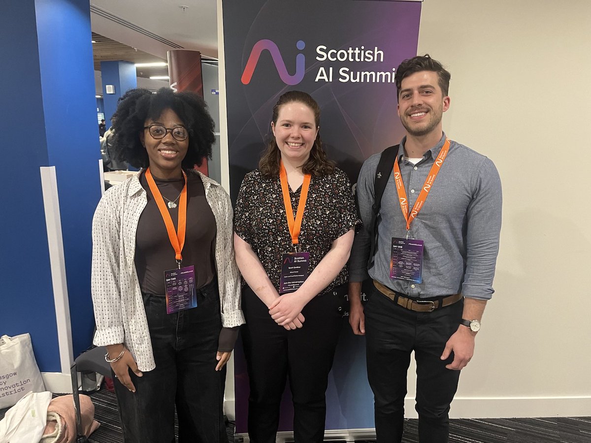 Having a great time at #ScotAISummit this week! It's been an eye-opening experience learning how AI is making an impact in Scotland. Big thanks to @cyberfraudcen for this opportunity!