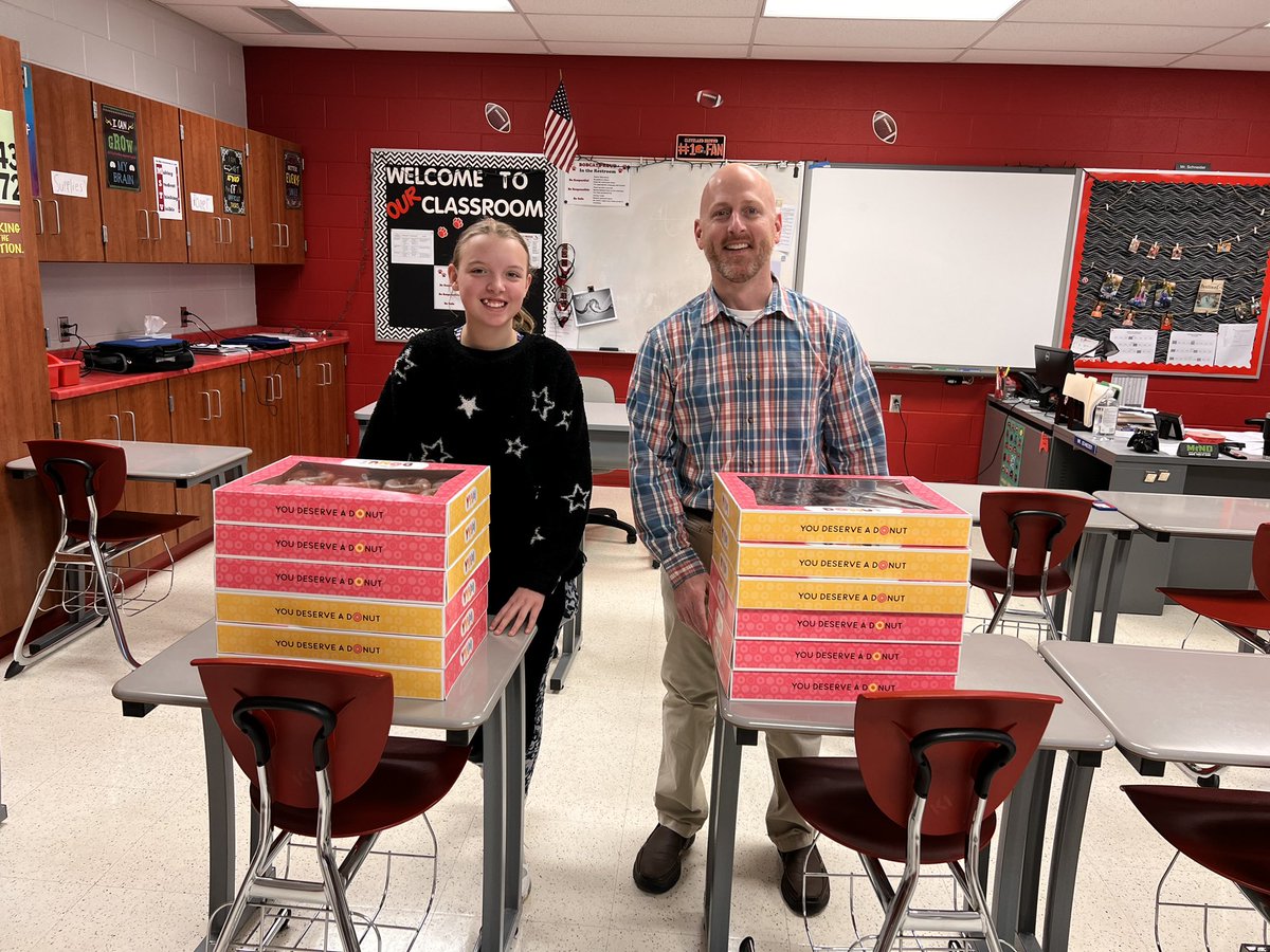 Thank you to The Sweet Stop for the generous donation of doughnuts, and our many parents who donated juice and other supplies, in order to give Team Odyssey students a little pick me up during State Testing week! We appreciate you!! <a href="/ERadabaughBGCS/">Eric Radabaugh</a> <a href="/aspuhlerbgcs/">Ashley Spuhler</a> <a href="/KkruppKristi/">Kristi Krupp</a>