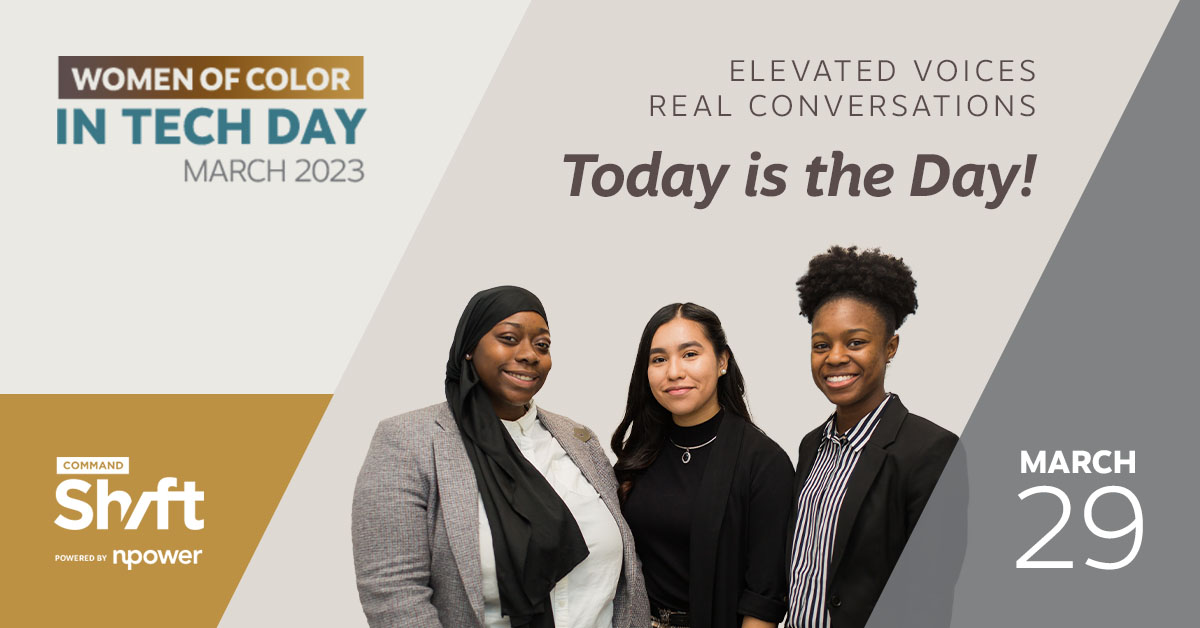 NYCETC_org's tweet image. ETC was pleased to attend @NPower’s #CommandShift Coalition Women of Color in Tech Day 2023 today, in recognition increasing and advancing women of color in tech. 
npower.org/commandshift #RealTechTalk #WOCinTechDay2023  #NPower