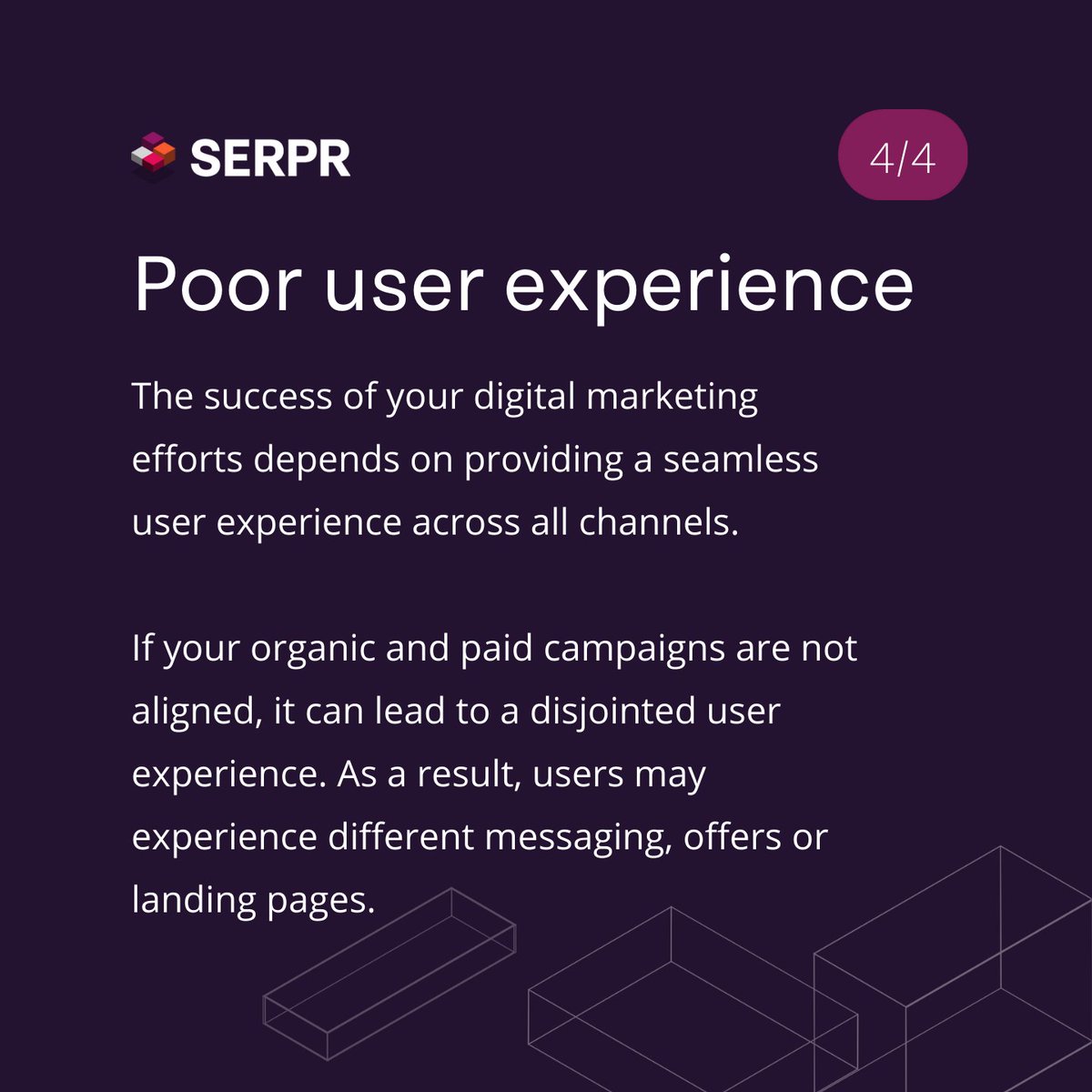 Found_Online's tweet image. Our friends at SERPR are right - there are risks to siloing your paid and organic marketing strategies! ⚠️ 

Taking a #TotalSearch approach to your #SEM strategising is the way to go!!! 🤩

#digitalstrategy #digitalmarketing #digitalmarketingstrategy #searchenginemarketing