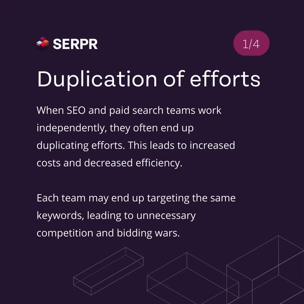 Found_Online's tweet image. Our friends at SERPR are right - there are risks to siloing your paid and organic marketing strategies! ⚠️ 

Taking a #TotalSearch approach to your #SEM strategising is the way to go!!! 🤩

#digitalstrategy #digitalmarketing #digitalmarketingstrategy #searchenginemarketing