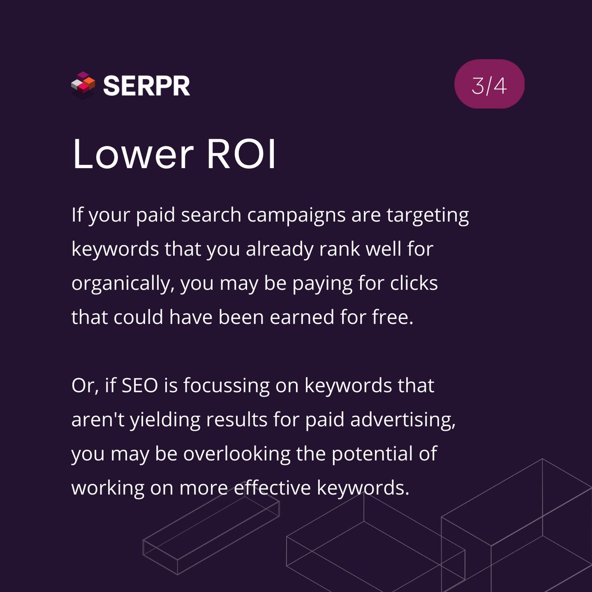 Found_Online's tweet image. Our friends at SERPR are right - there are risks to siloing your paid and organic marketing strategies! ⚠️ 

Taking a #TotalSearch approach to your #SEM strategising is the way to go!!! 🤩

#digitalstrategy #digitalmarketing #digitalmarketingstrategy #searchenginemarketing