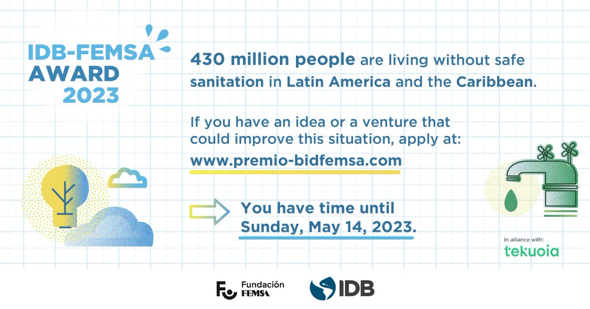 Over 430M people in #LatAm and the #Caribbean lack access to safe sanitation. Be...