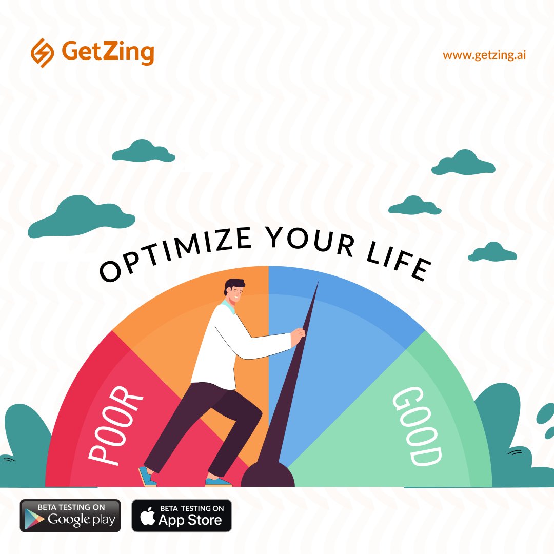 🌟 Make small changes that add up to big results by self-optimizing on #GetZing.  It's a journey you'd not regret. Unlock your full potential and be the best version of yourself. 
#selfoptimization #personaldevelopment #selfimprovement #motivation #inspiration 💪🏼✨
