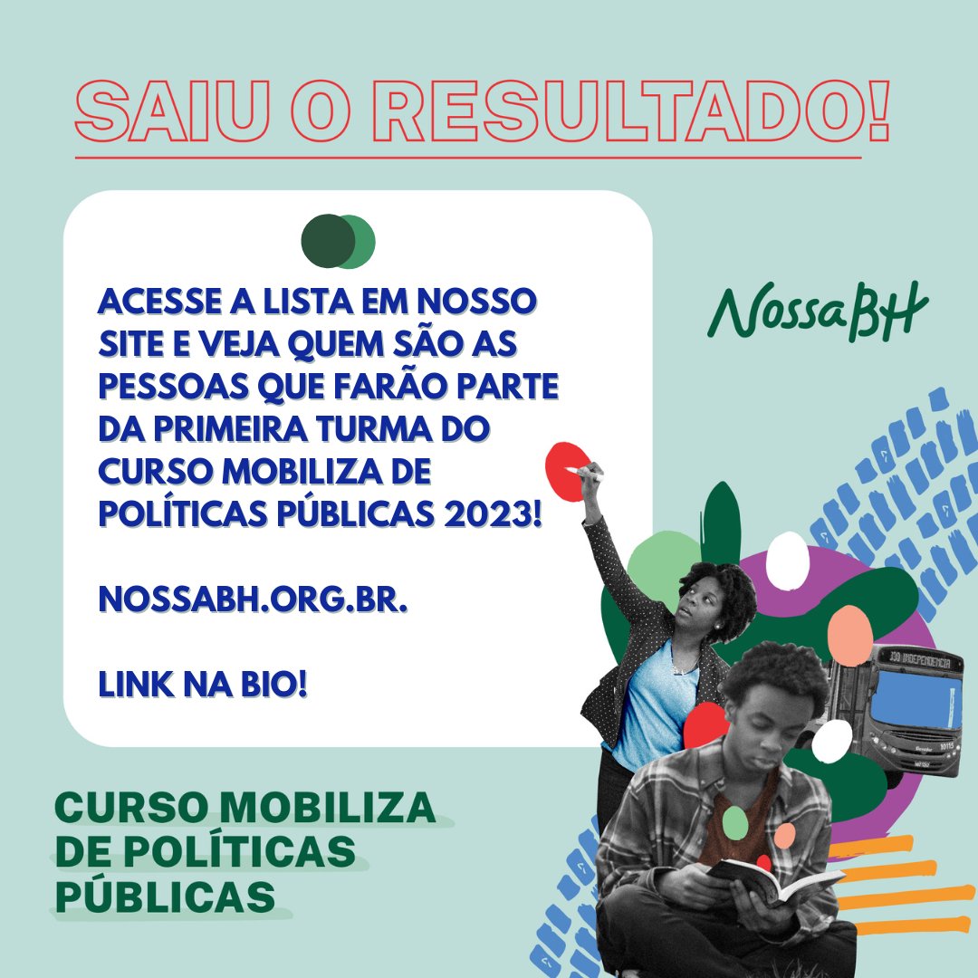Acesse a lista em nosso site e veja quem são as pessoas que farão parte da primeira turma do Curso Mobiliza de Políticas Públicas 2023!

4et.us/rsamwm

#cursomobilizadepoliticaspublicas
#redemobilizarmbh
#movimentonossabh
#mobilidadeurbana
#mobilidadeantirracista