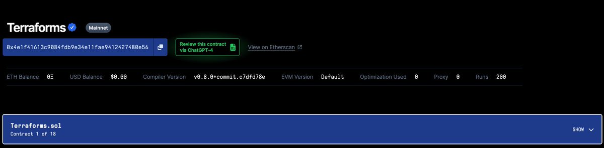 A little quality of life improvement that's coming when we ship our new landing page: the .sol file that corresponds to the contract name will be first-shown contract rather than leaving that decision to Etherscan's API.