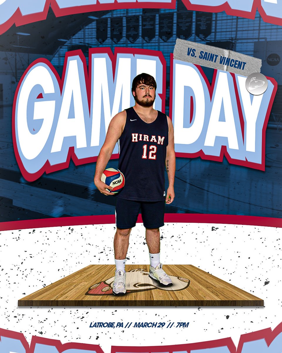 Hiram College Athletics (@hiram_athletics) on Twitter photo IT’S GAME🏐DAY‼️
<a href="/HiramMVB/">Hiram College Men's Volleyball</a> is on the road for a game against the Bearcats.
🆚: Saint Vincent
📍: Latrobe, PA
⏰: 7 p.m.
📺: pacdigitalnetwork.com/stvincent/
📊: athletics.stvincent.edu/sports/mens-vo… IT’S GAME🏐DAY‼️
<a href="/HiramMVB/">Hiram College Men's Volleyball</a> is on the road for a game against the Bearcats.
🆚: Saint Vincent
📍: Latrobe, PA
⏰: 7 p.m.
📺: pacdigitalnetwork.com/stvincent/
📊: athletics.stvincent.edu/sports/mens-vo…
