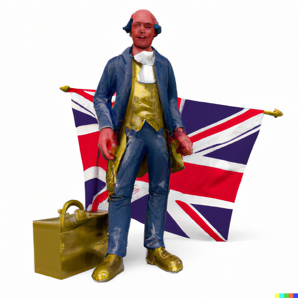 AI nails the essence of #nimble #dalle2 

Give me a picture of a financial trader with a bronze statue  and flags