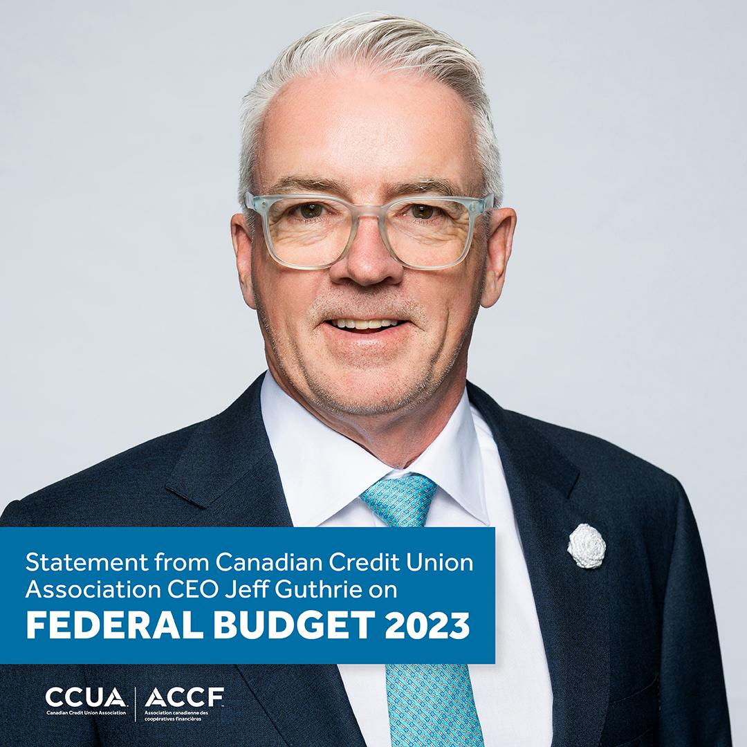 CCUA welcomes the Federal Government’s leadership on providing Canadians access to affordable financial services with the release of the Federal Budget for 2023.  Read CEO Jeff Guthrie’s full statement here: bit.ly/3lKIRhT
